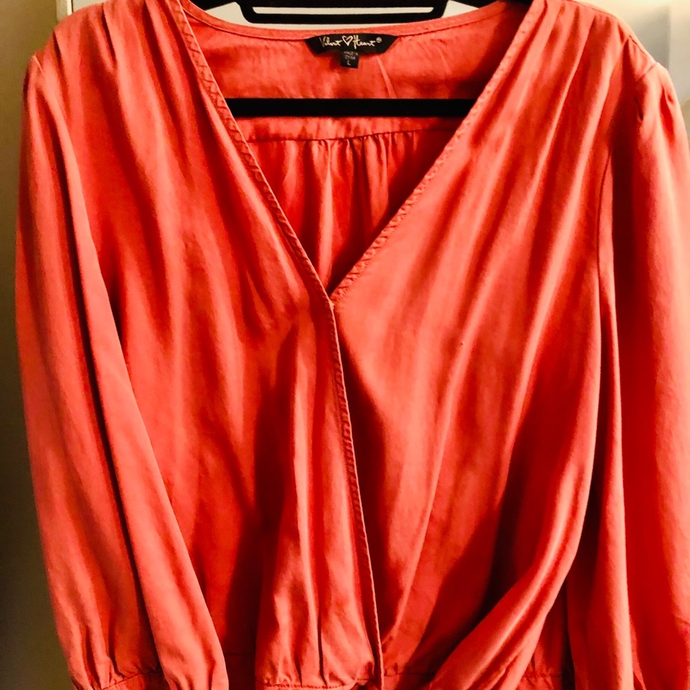Beautiful suede like material blouse